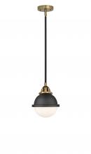  288-1S-BAB-HFS-61-BK - Hampden - 1 Light - 7 inch - Black Antique Brass - Cord hung - Mini Pendant