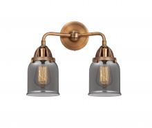  288-2W-AC-G53-LED - Bell - 2 Light - 13 inch - Antique Copper - Bath Vanity Light