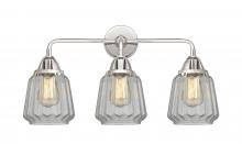  288-3W-PC-G142 - Chatham - 3 Light - 24 inch - Polished Chrome - Bath Vanity Light