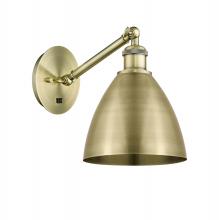  317-1W-AB-MBD-75-AB-LED - Bristol - 1 Light - 8 inch - Antique Brass - Sconce