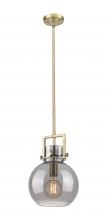  411-1SM-BB-G410-10SM - Newton Sphere - 1 Light - 10 inch - Brushed Brass - Mini Pendant