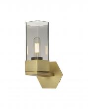  427-1W-BB-G427-9SM - Claverack - 1 Light - 6 inch - Brushed Brass - Sconce