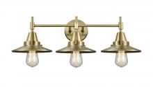  447-3W-AB-M4-AB-LED - Railroad - 3 Light - 26 inch - Antique Brass - Bath Vanity Light