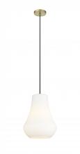  491-1P-BB-G571-12-LED - Fairfield - 1 Light - 12 inch - Brushed Brass - Cord hung - Mini Pendant