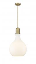  492-1S-BB-G581-14-LED - Amherst - 1 Light - 14 inch - Brushed Brass - Stem hung - Pendant