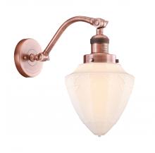  515-1W-AC-G661-7-LED - Bullet - 1 Light - 7 inch - Antique Copper - Sconce