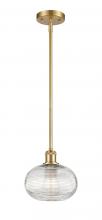  516-1S-SG-G555-8CL - Ithaca - 1 Light - 8 inch - Satin Gold - Mini Pendant