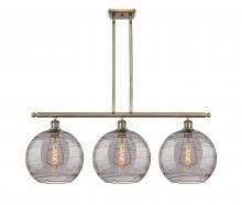 Innovations Lighting 516-3I-AB-G1213-12SM - Athens Deco Swirl - 3 Light - 39 inch - Antique Brass - Cord hung - Island Light