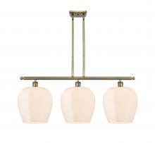  516-3I-AB-G461-12-LED - Norfolk - 3 Light - 38 inch - Antique Brass - Cord hung - Island Light