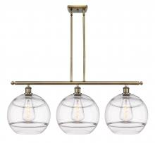  516-3I-AB-G556-12CL - Rochester - 3 Light - 39 inch - Antique Brass - Cord hung - Island Light