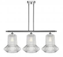  516-3I-PC-G212-LED - Springwater - 3 Light - 39 inch - Polished Chrome - Cord hung - Island Light