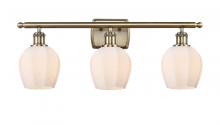  516-3W-AB-G461-6-LED - Norfolk - 3 Light - 26 inch - Antique Brass - Bath Vanity Light