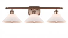  516-3W-AC-G131-LED - Orwell - 3 Light - 28 inch - Antique Copper - Bath Vanity Light