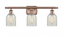  516-3W-AC-G2511-LED - Caledonia - 3 Light - 25 inch - Antique Copper - Bath Vanity Light