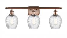  516-3W-AC-G292-LED - Salina - 3 Light - 26 inch - Antique Copper - Bath Vanity Light