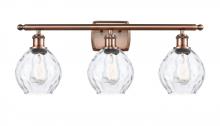  516-3W-AC-G362-LED - Waverly - 3 Light - 26 inch - Antique Copper - Bath Vanity Light