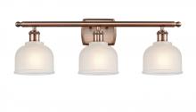  516-3W-AC-G411-LED - Dayton - 3 Light - 26 inch - Antique Copper - Bath Vanity Light