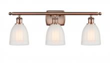  516-3W-AC-G441-LED - Brookfield - 3 Light - 26 inch - Antique Copper - Bath Vanity Light