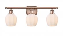  516-3W-AC-G461-6-LED - Norfolk - 3 Light - 26 inch - Antique Copper - Bath Vanity Light