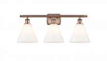  516-3W-AC-GBC-81-LED - Berkshire - 3 Light - 28 inch - Antique Copper - Bath Vanity Light