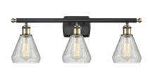  516-3W-BAB-G275-LED - Conesus - 3 Light - 26 inch - Black Antique Brass - Bath Vanity Light