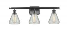  516-3W-BK-G275-LED - Conesus - 3 Light - 26 inch - Matte Black - Bath Vanity Light