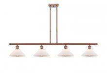  516-4I-AC-G131-LED - Orwell - 4 Light - 48 inch - Antique Copper - Cord hung - Island Light