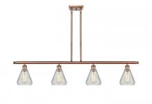  516-4I-AC-G275-LED - Conesus - 4 Light - 48 inch - Antique Copper - Cord hung - Island Light