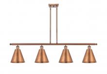  516-4I-AC-MBC-8-AC-LED - Berkshire - 4 Light - 48 inch - Antique Copper - Cord hung - Island Light