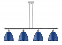  516-4I-PC-MBD-9-BL-LED - Plymouth - 4 Light - 48 inch - Polished Chrome - Cord hung - Island Light