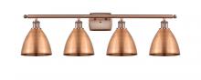  516-4W-AC-MBD-75-AC - Bristol - 4 Light - 38 inch - Antique Copper - Bath Vanity Light