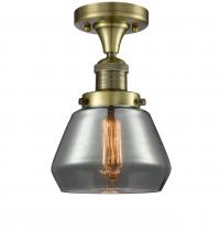  517-1CH-AB-G173-LED - Fulton - 1 Light - 7 inch - Antique Brass - Semi-Flush Mount