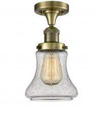  517-1CH-AB-G194-LED - Bellmont - 1 Light - 6 inch - Antique Brass - Semi-Flush Mount