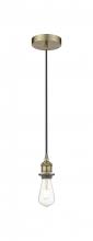  616-1P-AB-LED - Edison - 1 Light - 2 inch - Antique Brass - Cord hung - Mini Pendant