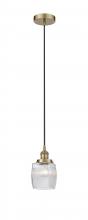  616-1PH-AB-G302-LED - Colton - 1 Light - 6 inch - Antique Brass - Cord hung - Mini Pendant