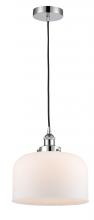  616-1PH-PC-G71-L-LED - Bell - 1 Light - 12 inch - Polished Chrome - Cord hung - Mini Pendant