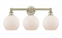  616-3W-AB-G121-8 - Athens - 3 Light - 26 inch - Antique Brass - Bath Vanity Light