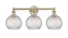 Innovations Lighting 616-3W-AB-G122C-8CL - Athens - 3 Light - 26 inch - Antique Brass - Bath Vanity Light