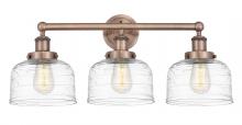  616-3W-AC-G713 - Bell - 3 Light - 26 inch - Antique Copper - Bath Vanity Light