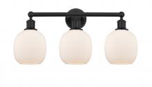  616-3W-BK-G101 - Belfast - 3 Light - 24 inch - Matte Black - Bath Vanity Light