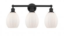  616-3W-BK-G81 - Eaton - 3 Light - 24 inch - Matte Black - Bath Vanity Light