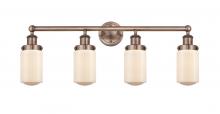  616-4W-AC-G311 - Dover - 4 Light - 32 inch - Antique Copper - Bath Vanity Light