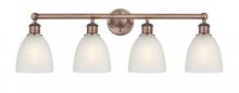  616-4W-AC-G381 - Castile - 4 Light - 33 inch - Antique Copper - Bath Vanity Light