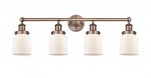  616-4W-AC-G51 - Bell - 4 Light - 32 inch - Antique Copper - Bath Vanity Light