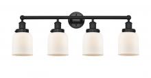  616-4W-BK-G51 - Bell - 4 Light - 32 inch - Matte Black - Bath Vanity Light