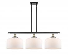  916-3I-BAB-G71-L-LED - Bell - 3 Light - 36 inch - Black Antique Brass - Stem Hung - Island Light