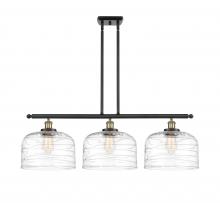  916-3I-BAB-G713-L-LED - Bell - 3 Light - 36 inch - Black Antique Brass - Stem Hung - Island Light