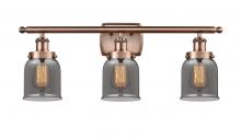  916-3W-AC-G53-LED - Bell - 3 Light - 26 inch - Antique Copper - Bath Vanity Light