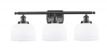  916-3W-BK-G71-LED - Bell - 3 Light - 28 inch - Matte Black - Bath Vanity Light