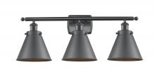  916-3W-BK-M13 - Appalachian - 3 Light - 26 inch - Matte Black - Bath Vanity Light